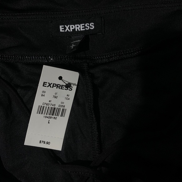 Express Black Slit-Leg Jumpsuit - Picture 5 of 5